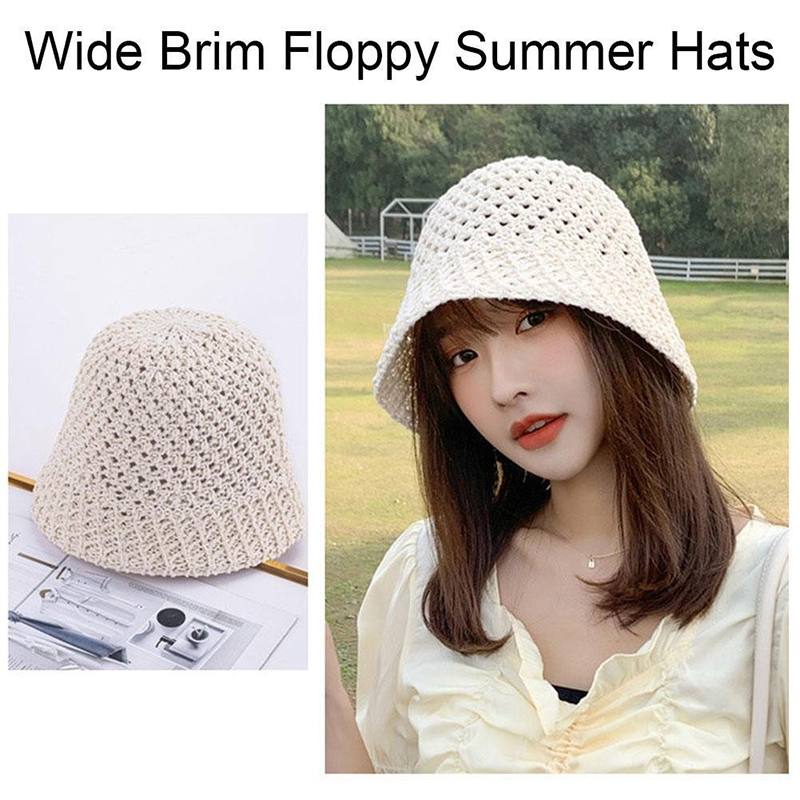 Nuevo sombrero para el sol par - Bucket Hat Straw reseña y precio