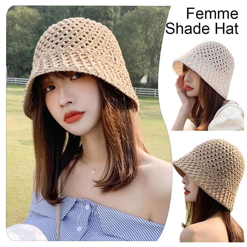 Nuevo sombrero para el sol par - Bucket Hat Straw reseña y precio