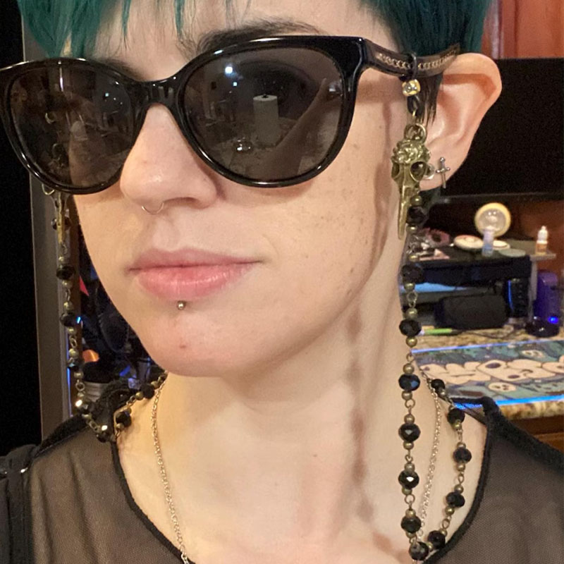 Cadena gótica adornada para ga - Sunglass Retainer Cord reseña y precio